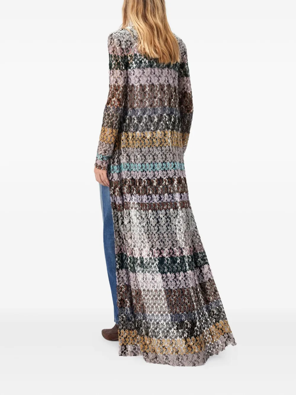 Missoni knitted long cardigan Bruin