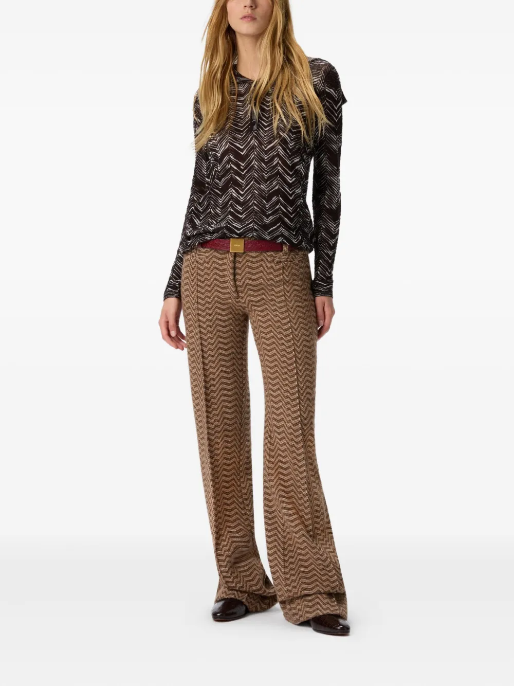 Missoni Gebreide polotop Zwart