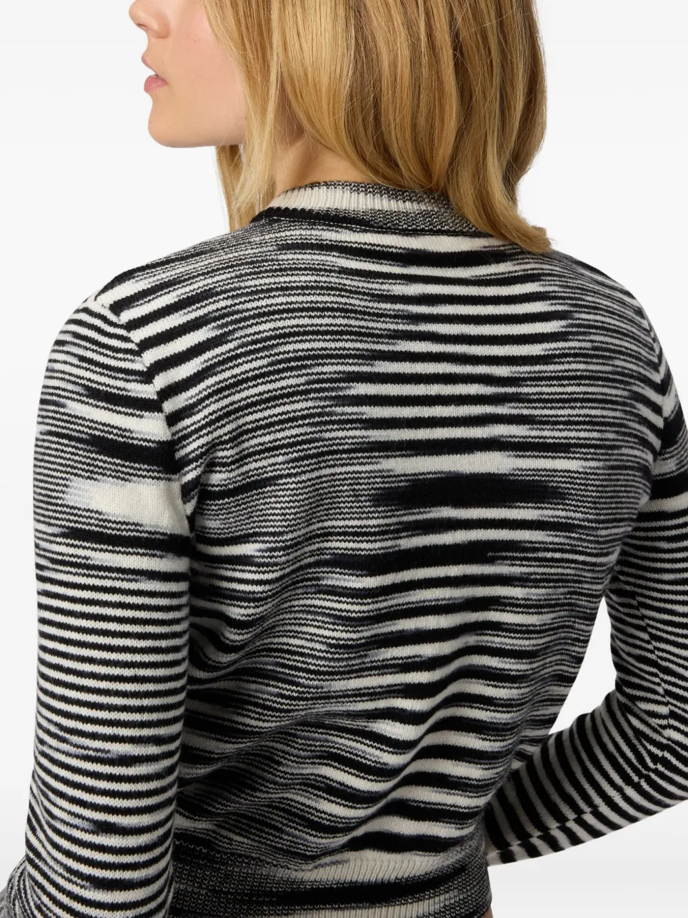 Missoni patterned crew-neck sweater Zwart