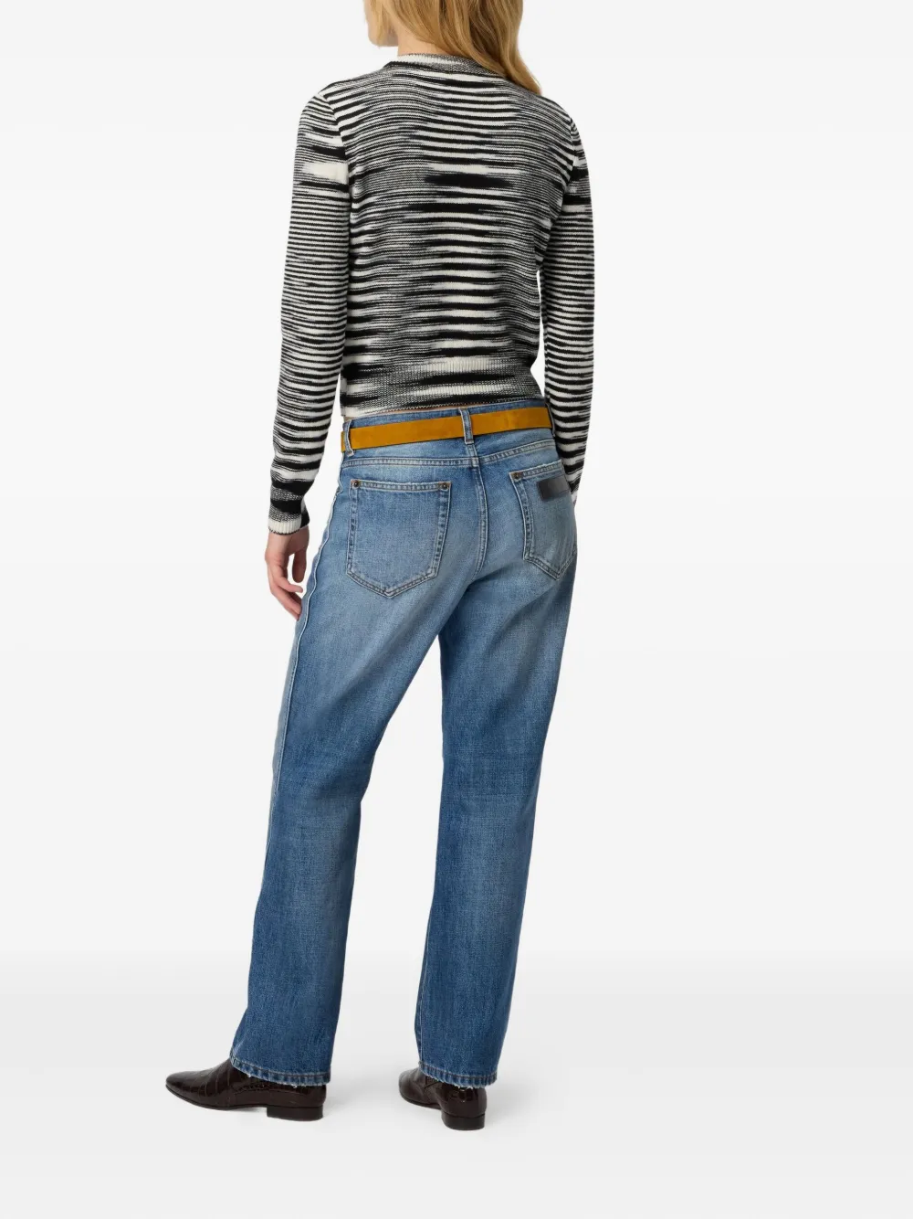 Missoni patterned crew-neck sweater Zwart