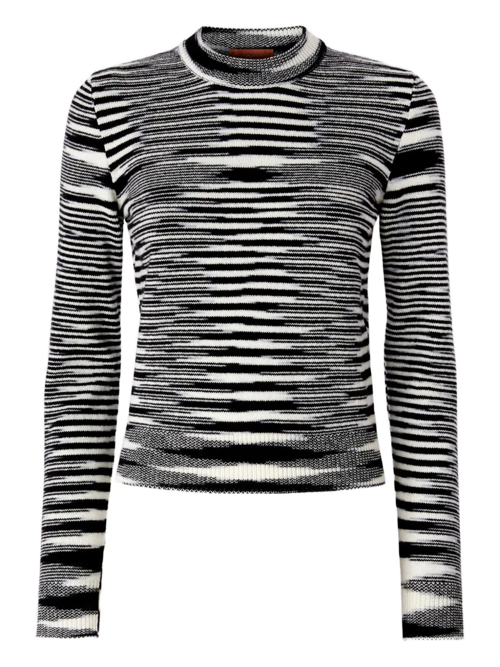 Missoni patterned crew-neck sweater Zwart