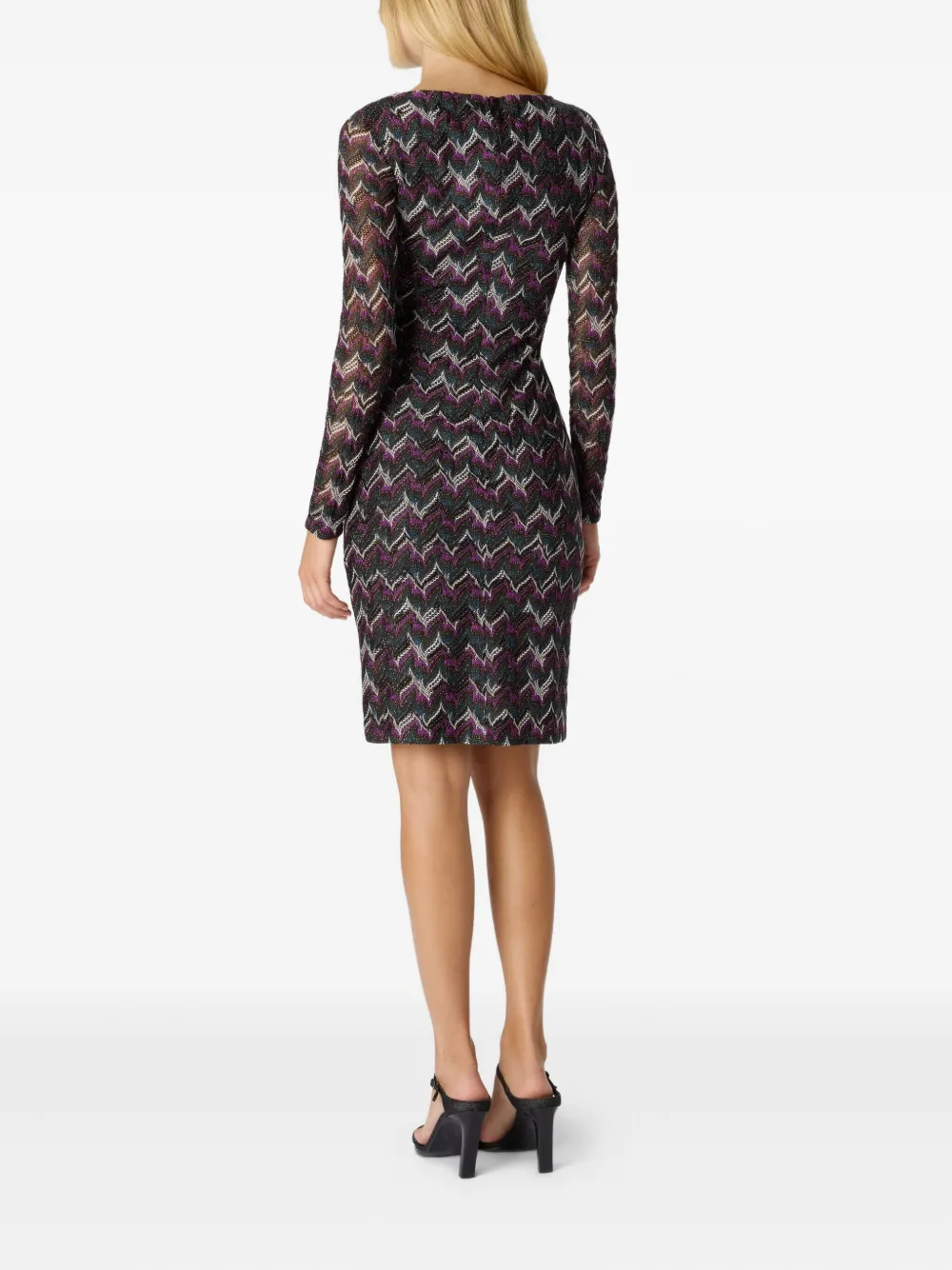 Missoni Mini-jurk met zigzag patroon Blauw