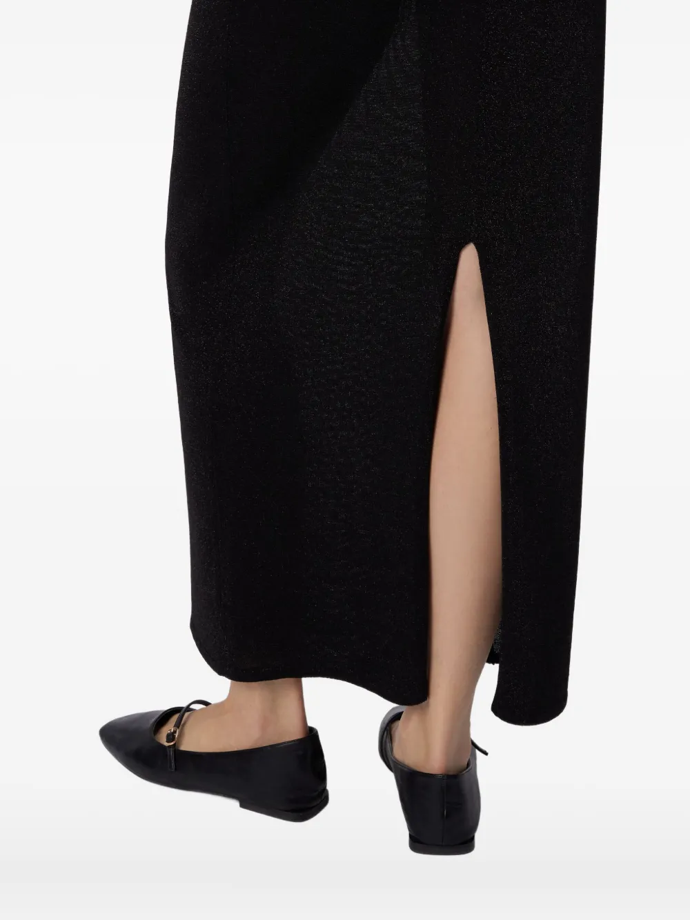 Missoni Rok met metallic detail en split Zwart