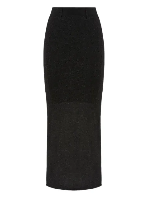 Missoni metallic-detail slit skirt