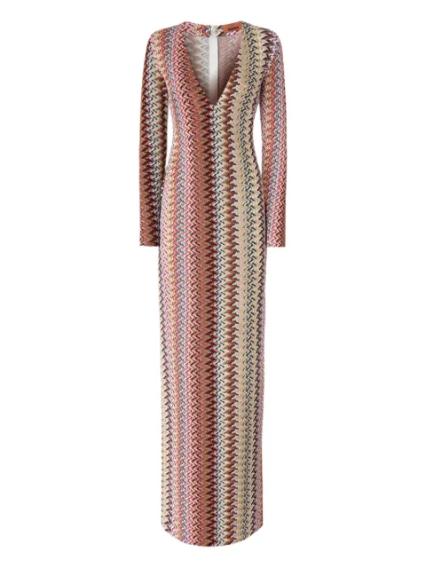 Missoni chevron-pattern maxi dress
