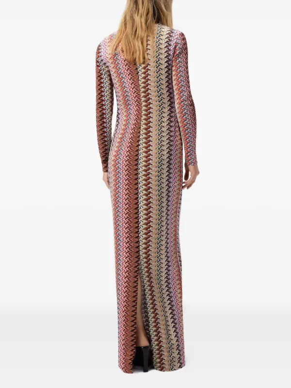 chinese dress ladies 5D x Stellar Dust Chevron Maxi Dress main image 1