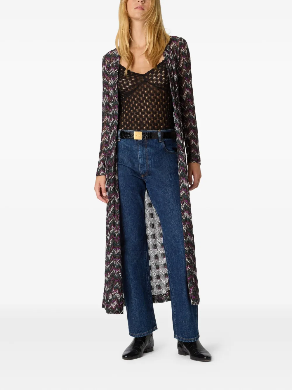 Missoni Vest met chevron patroon Zwart