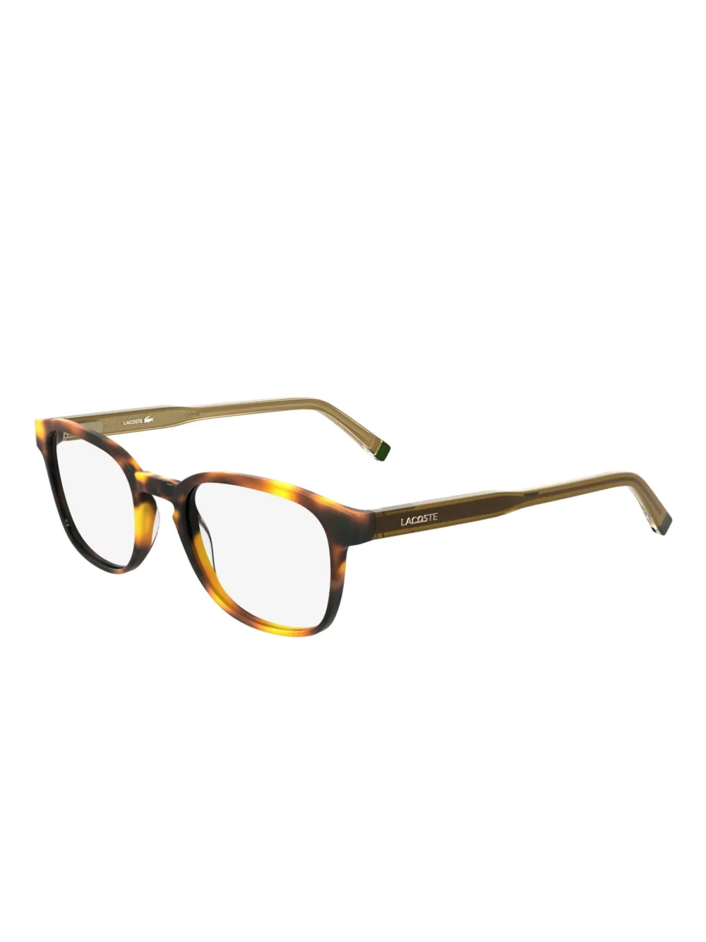 Lacoste tortoiseshell rectangle glasses | Image 2