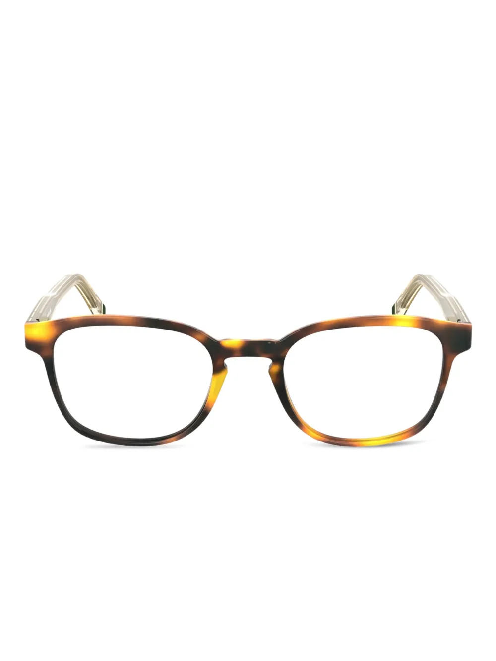Lacoste tortoiseshell rectangle glasses | Brown | Image 1