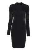 Maison Close long-sleeve sheer mini dress - Black