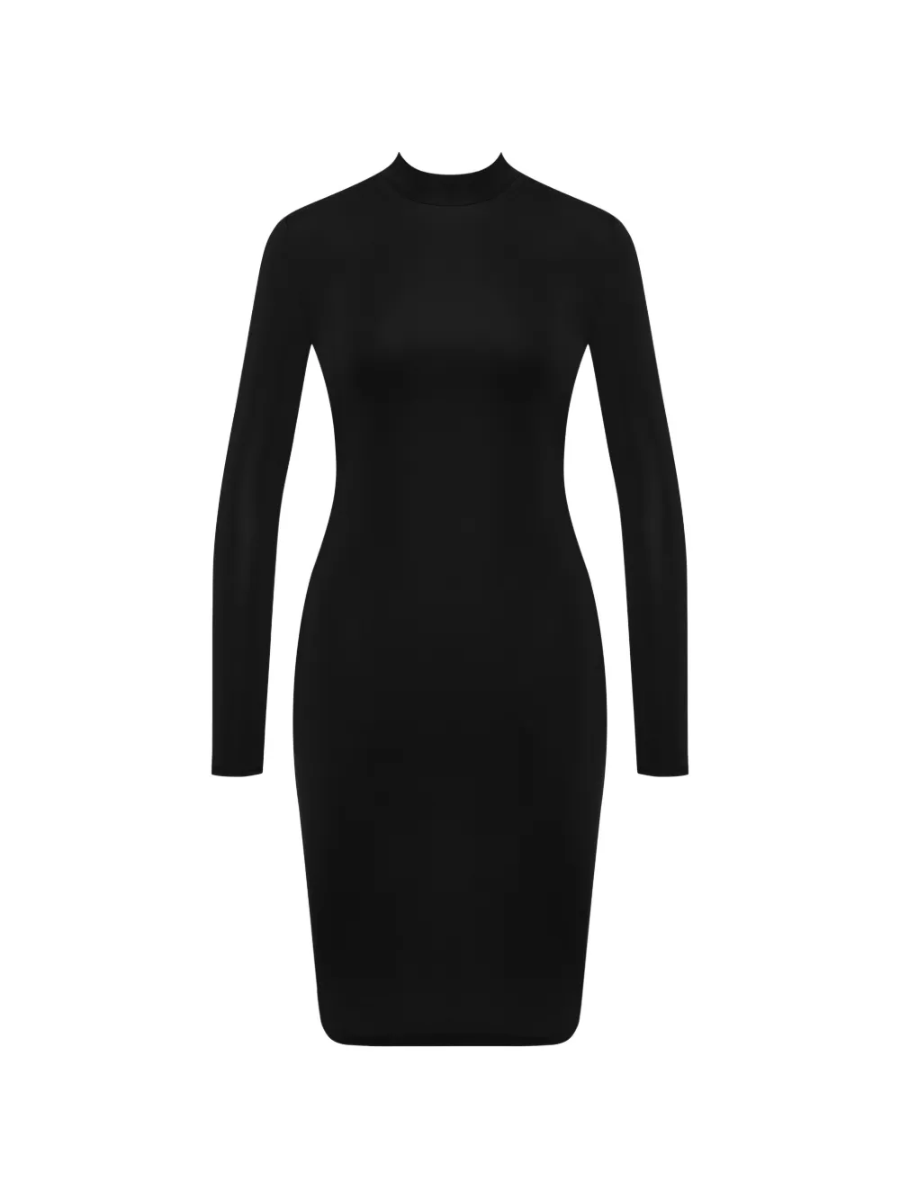 Maison Close Pure Tentation jurk met lange mouwen en open rug Zwart