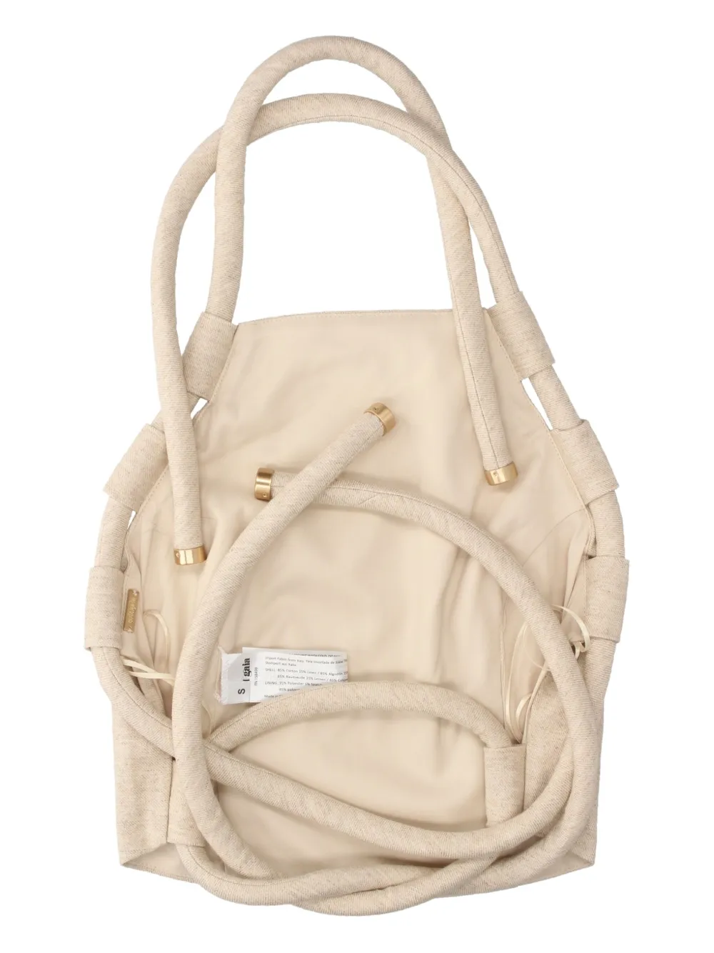 Cult Gaia Themis tanktop met touw detail Beige