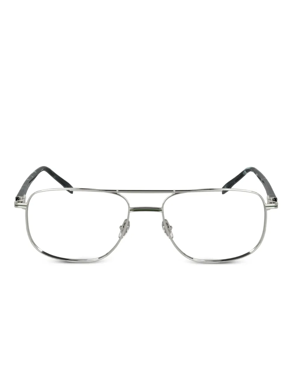Lacoste lentes con armazón estilo piloto | plateado | Image 1