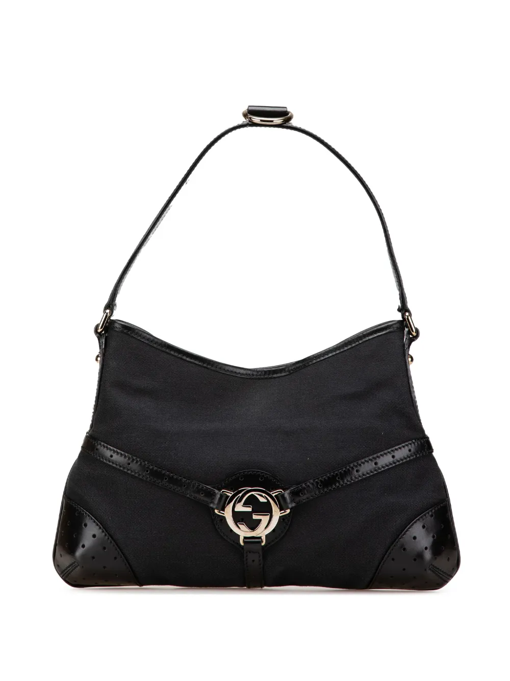 Gucci Pre-Owned 2000-2015 Canvas Reins hobo bag | Black | Image 1