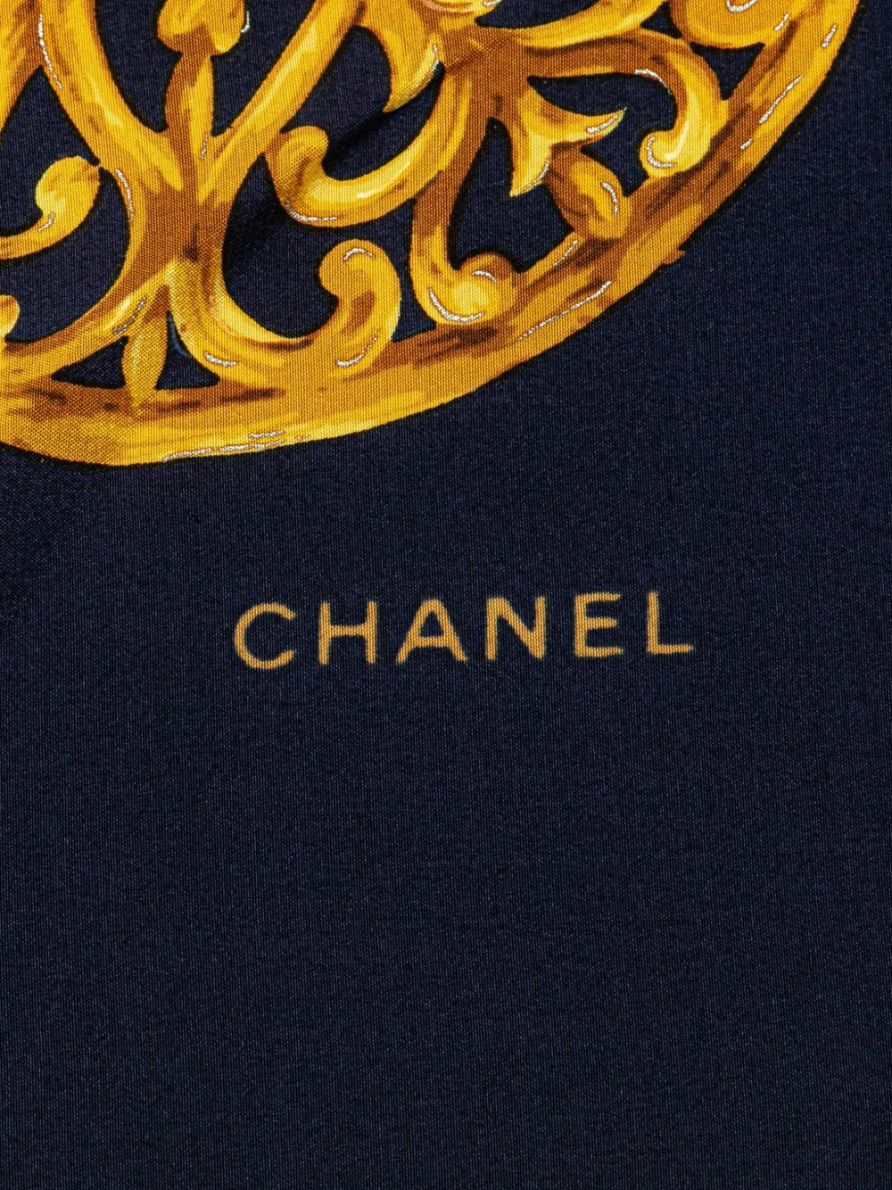 CHANEL Pre-Owned 20th Century Gripoix Buttons Silk Scarf scarves | Image 2