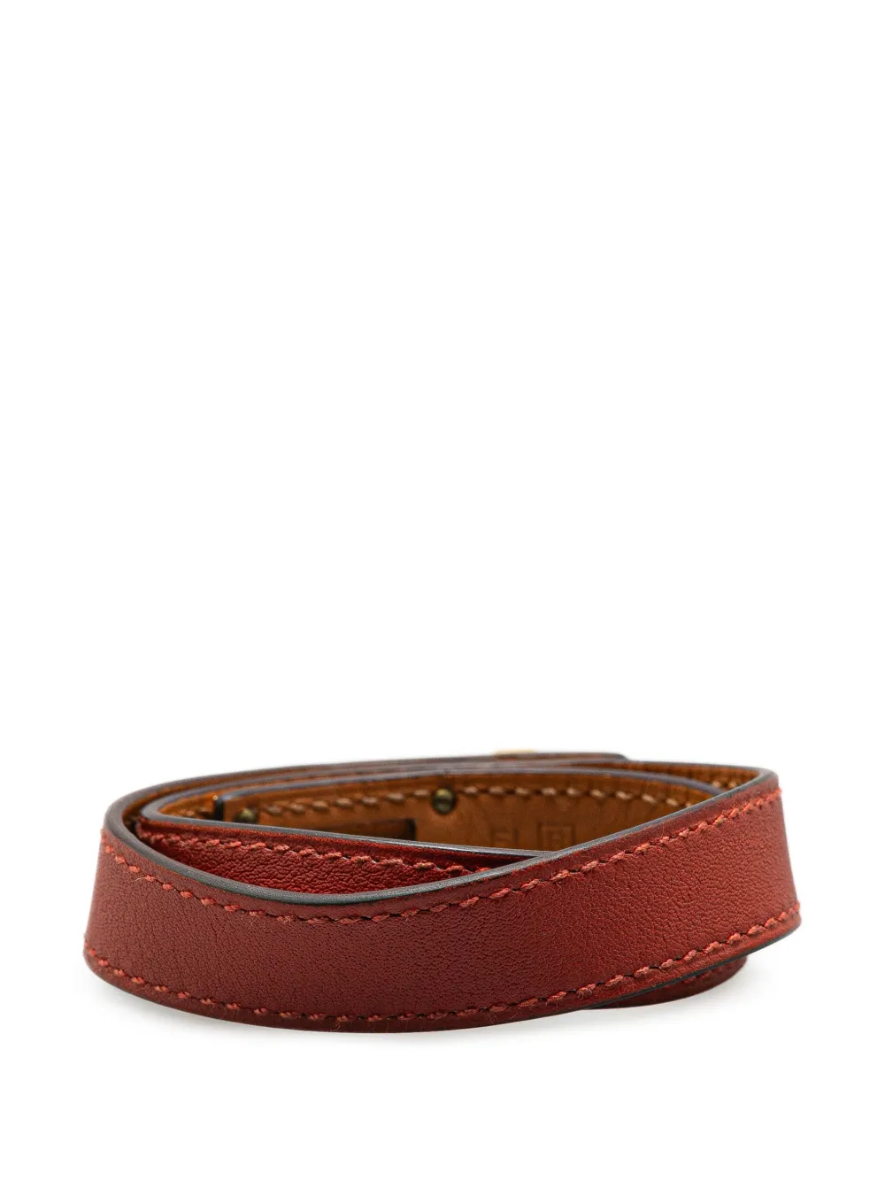 Pre-owned Hermes 2014 Leather Kelly Double Tour Bracelet Costume Bracelet