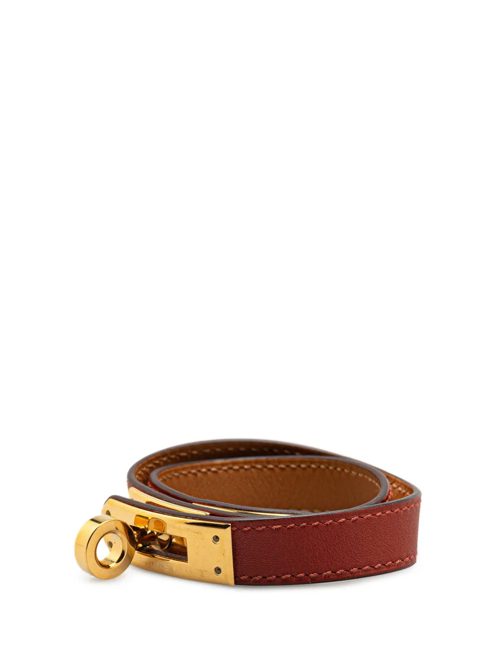 Hermès Pre-Owned bracelet Kelly Double Tour en cuir (2014) | Image 2