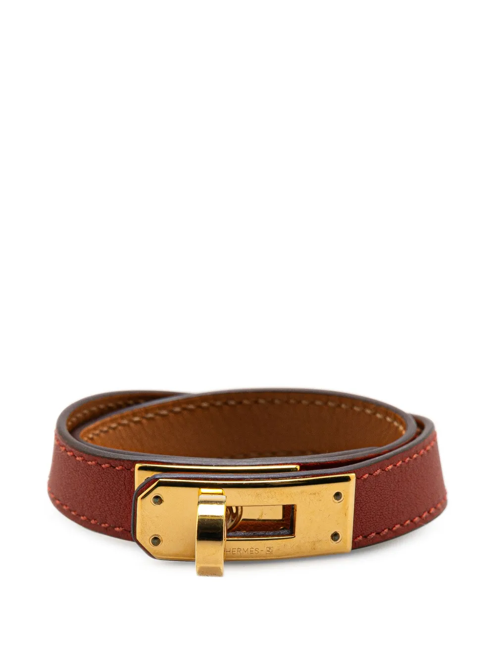 Hermès Pre-Owned bracelet Kelly Double Tour en cuir (2014) | marron | Image 1