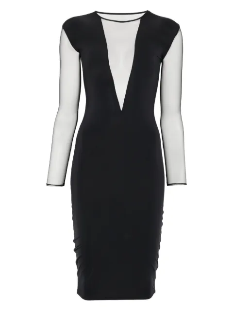 Maison Close V-neck long-sleeve mini dress