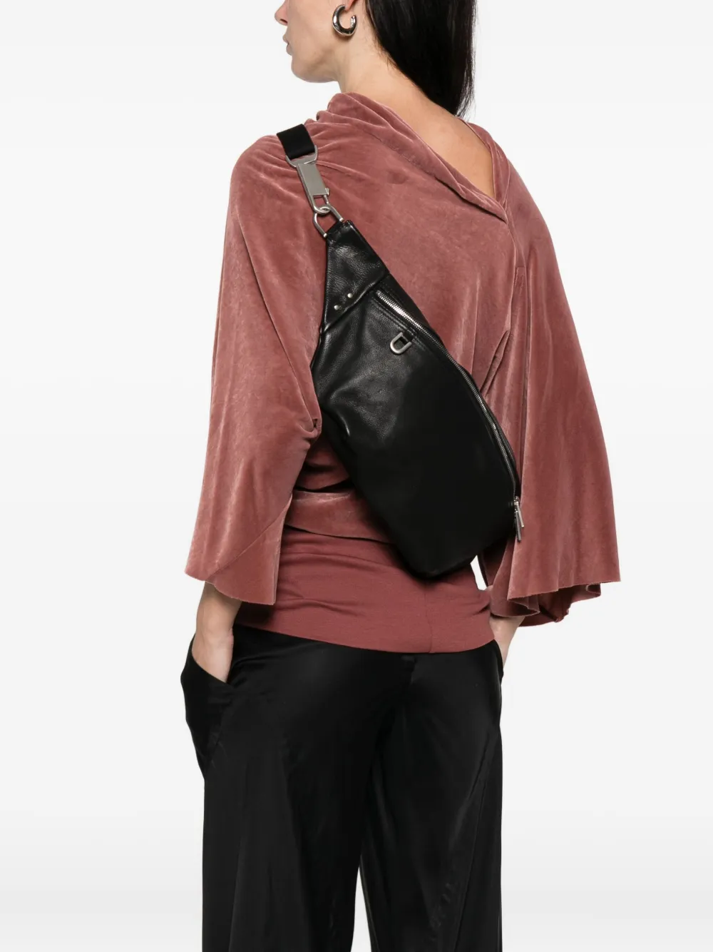 Rick Owens Crossbodytas met rits Zwart