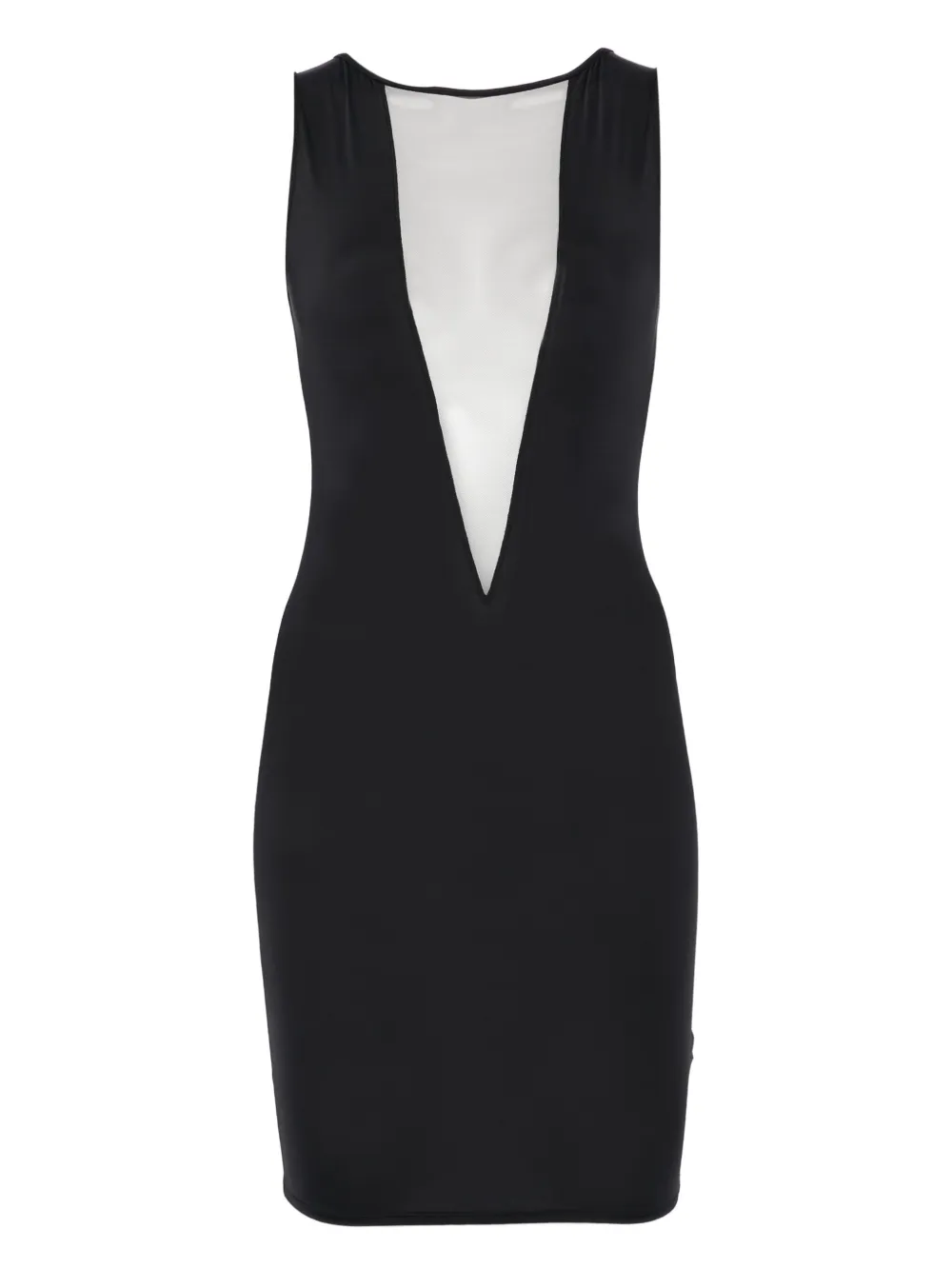 Maison Close Minuit V-neck mini dress | Black | Image 1