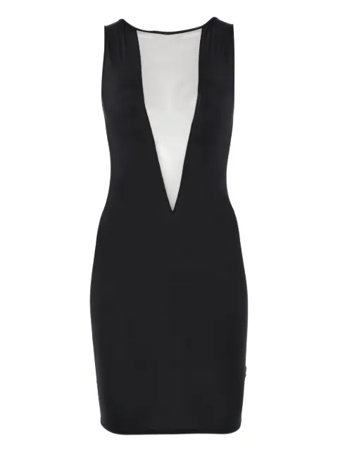 Maison Close Minuit V-neck mini dress
