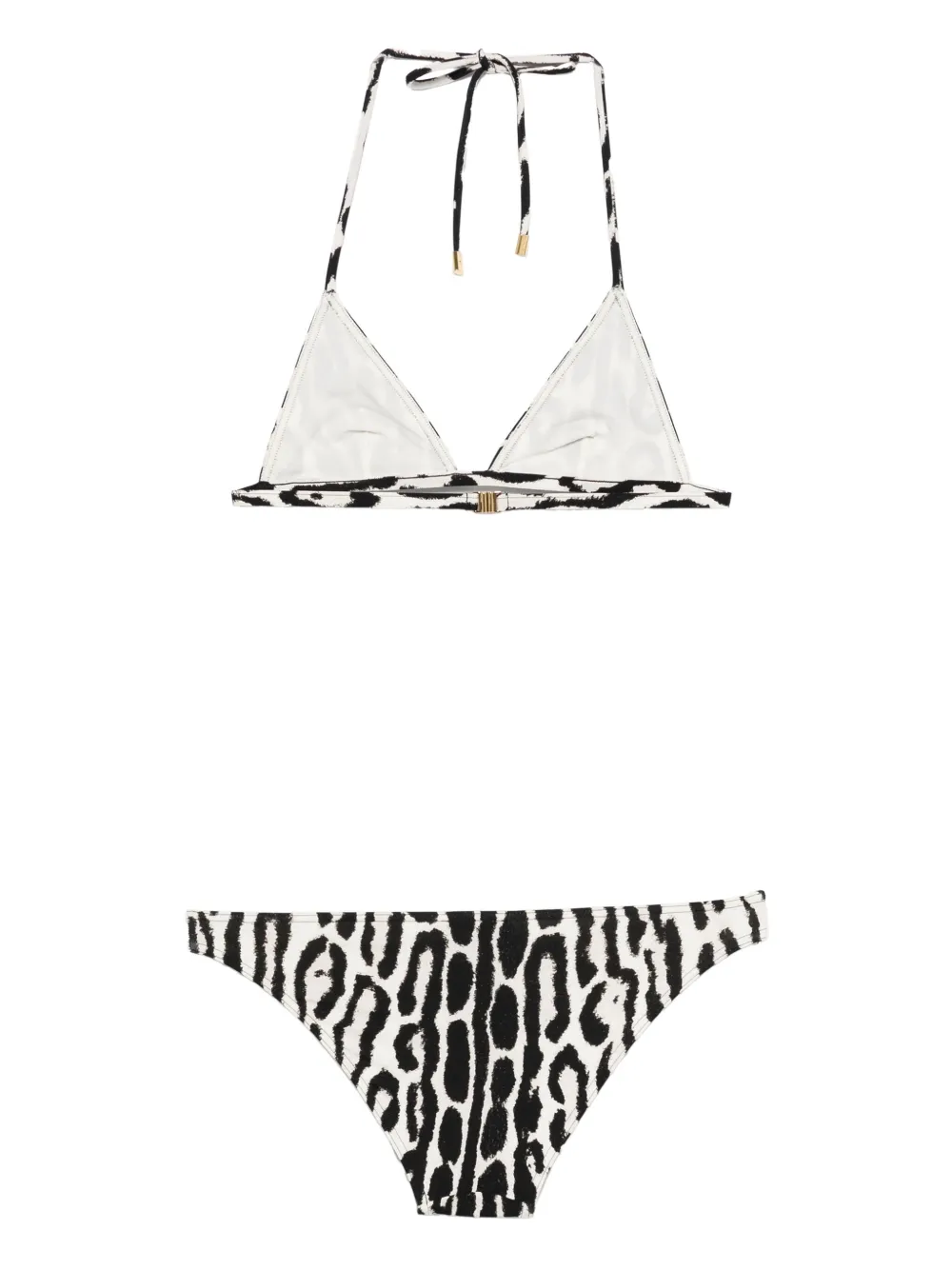 TOM FORD Triangel bikini met luipaardprint Beige
