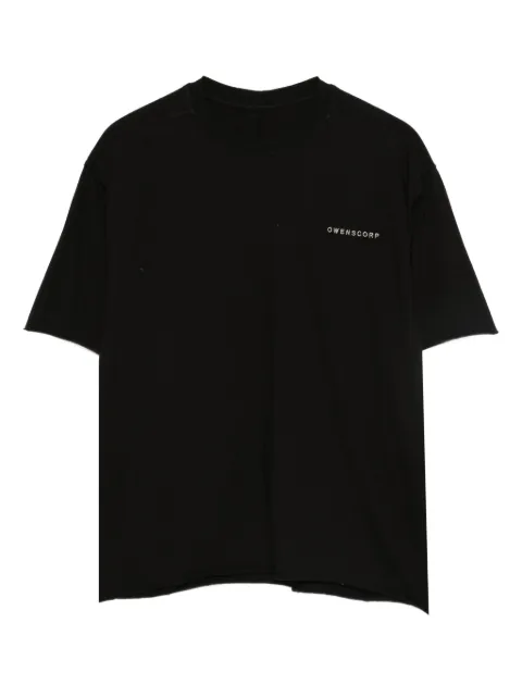 Rick Owens Kids logo-detail raw-edge T-shirt
