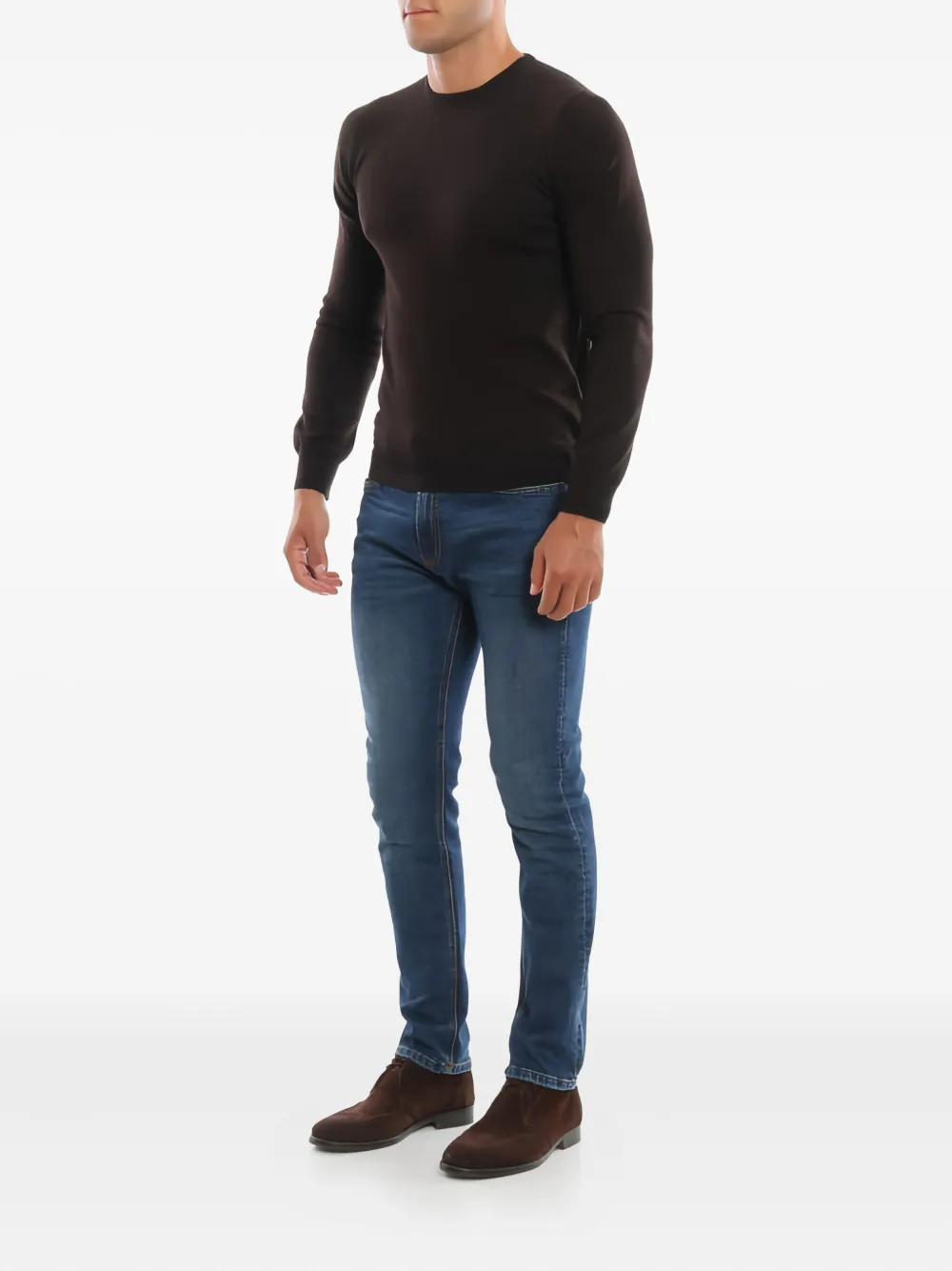GIUUNO round-neck long-sleeve sweater | Knitted Sweaters | Image 2