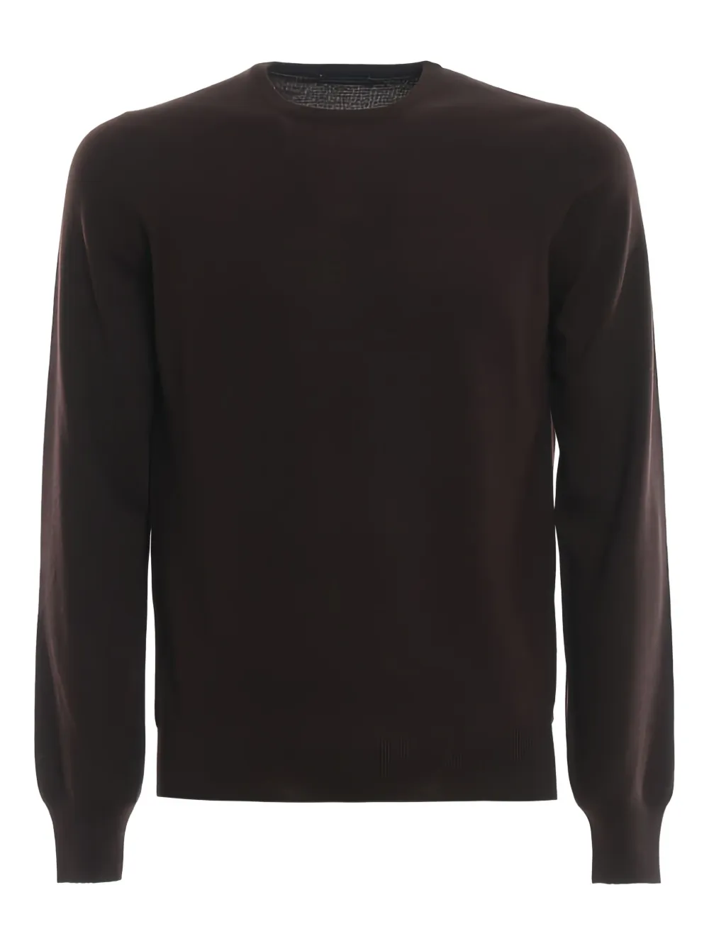 GIUUNO round-neck long-sleeve sweater | Brown | Image 1