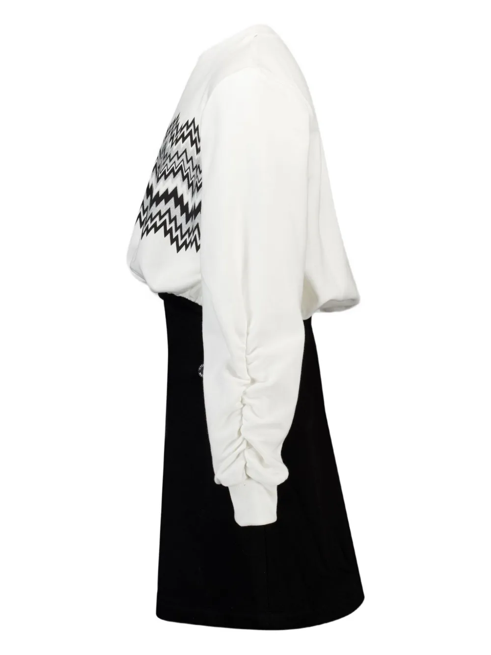 Missoni Kids Jurk met lange mouwen en zigzagpatroon Wit