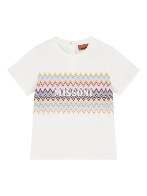 Missoni Kids zig-zag print t-shirt