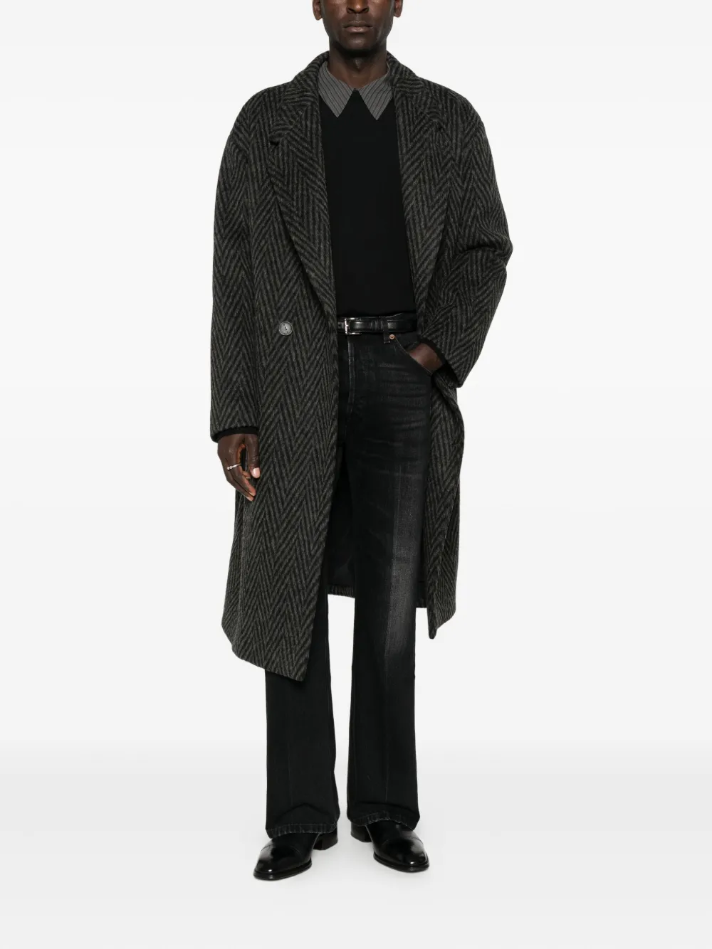 GIUUNO fine-knit jumper - Zwart