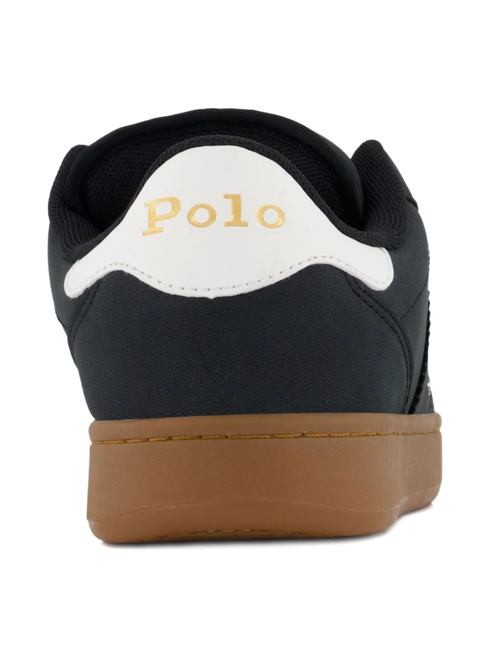 POLO RALPH LAUREN KIDS Bedford sneakers met geborduurd logo Zwart