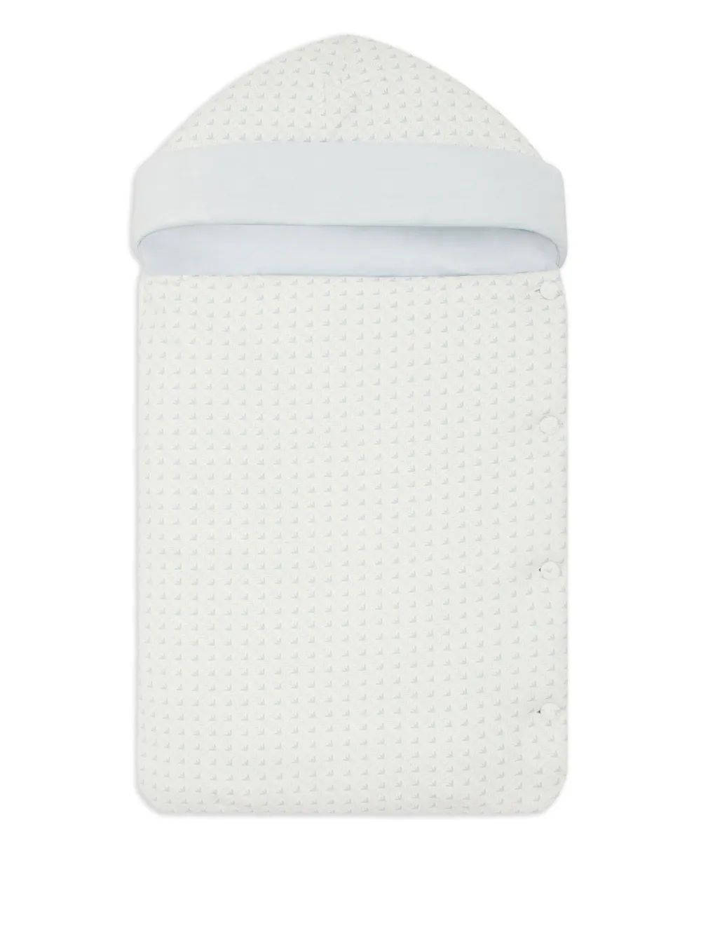 Emporio Armani Kids logo-pattern cotton sleep bag | White | Image 1