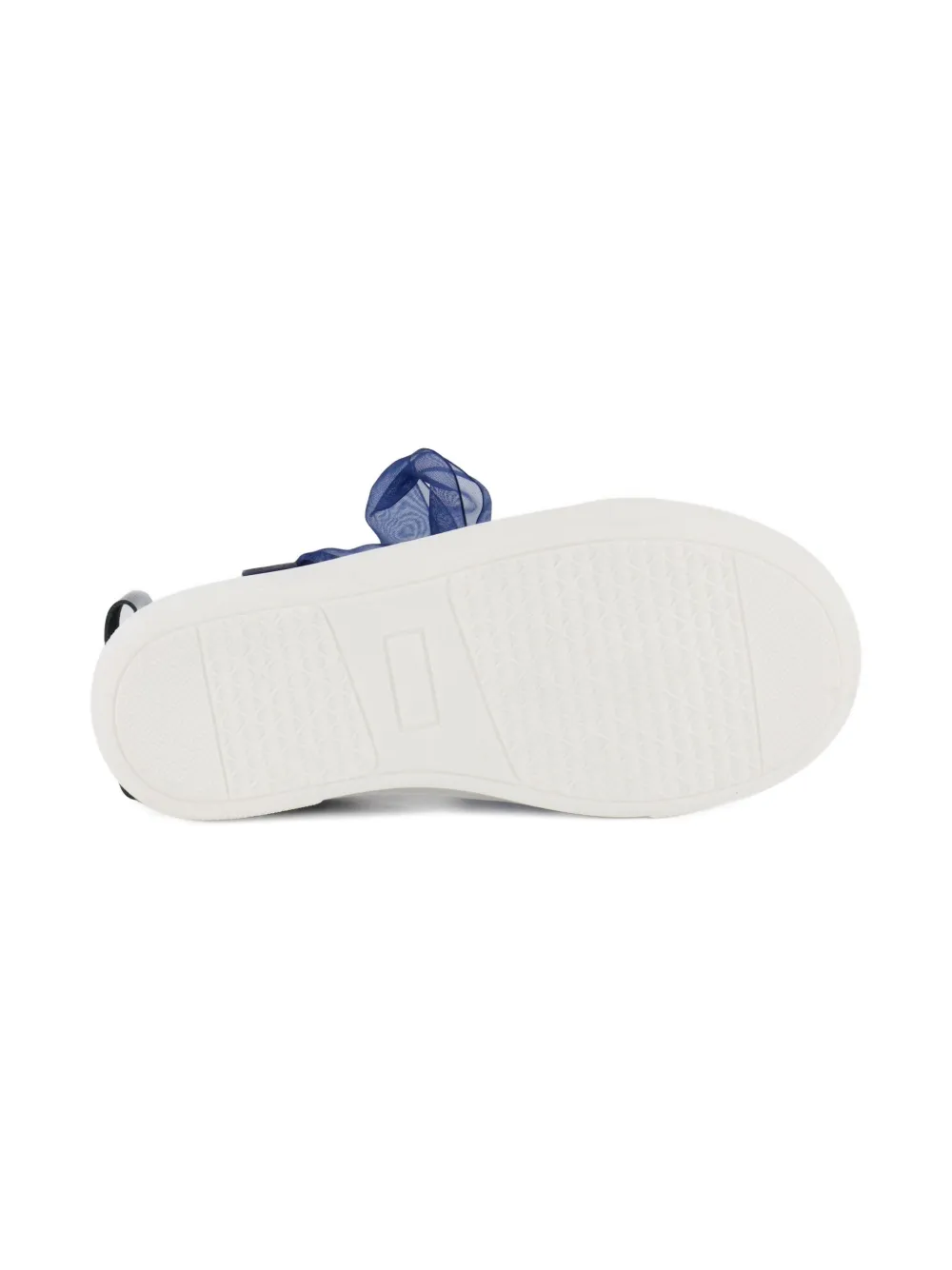 Andanines Glitter Bow-detail Sneakers In Blue