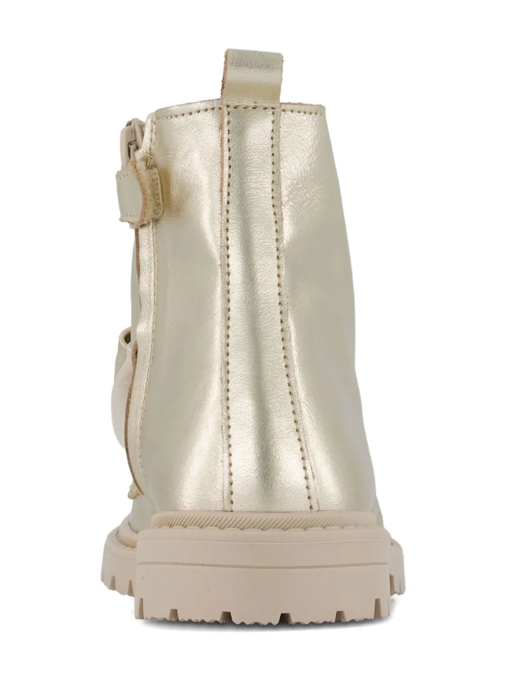 Andanines Lace-bow Embellished Boots In Gold