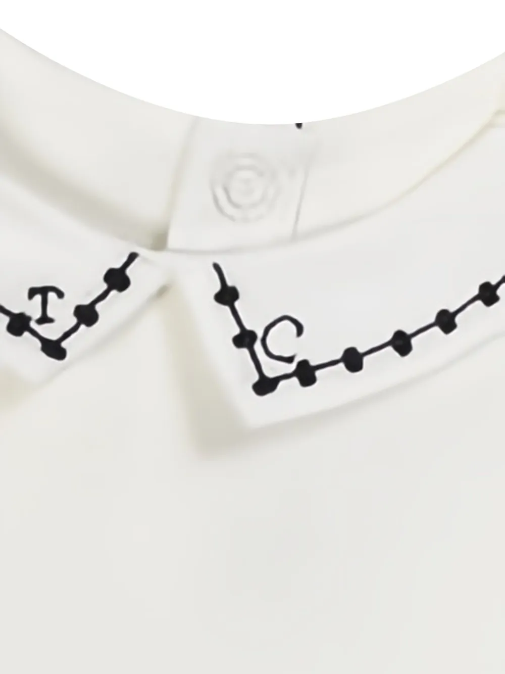 Tartine Et Chocolat embroidered-collar body - Beige