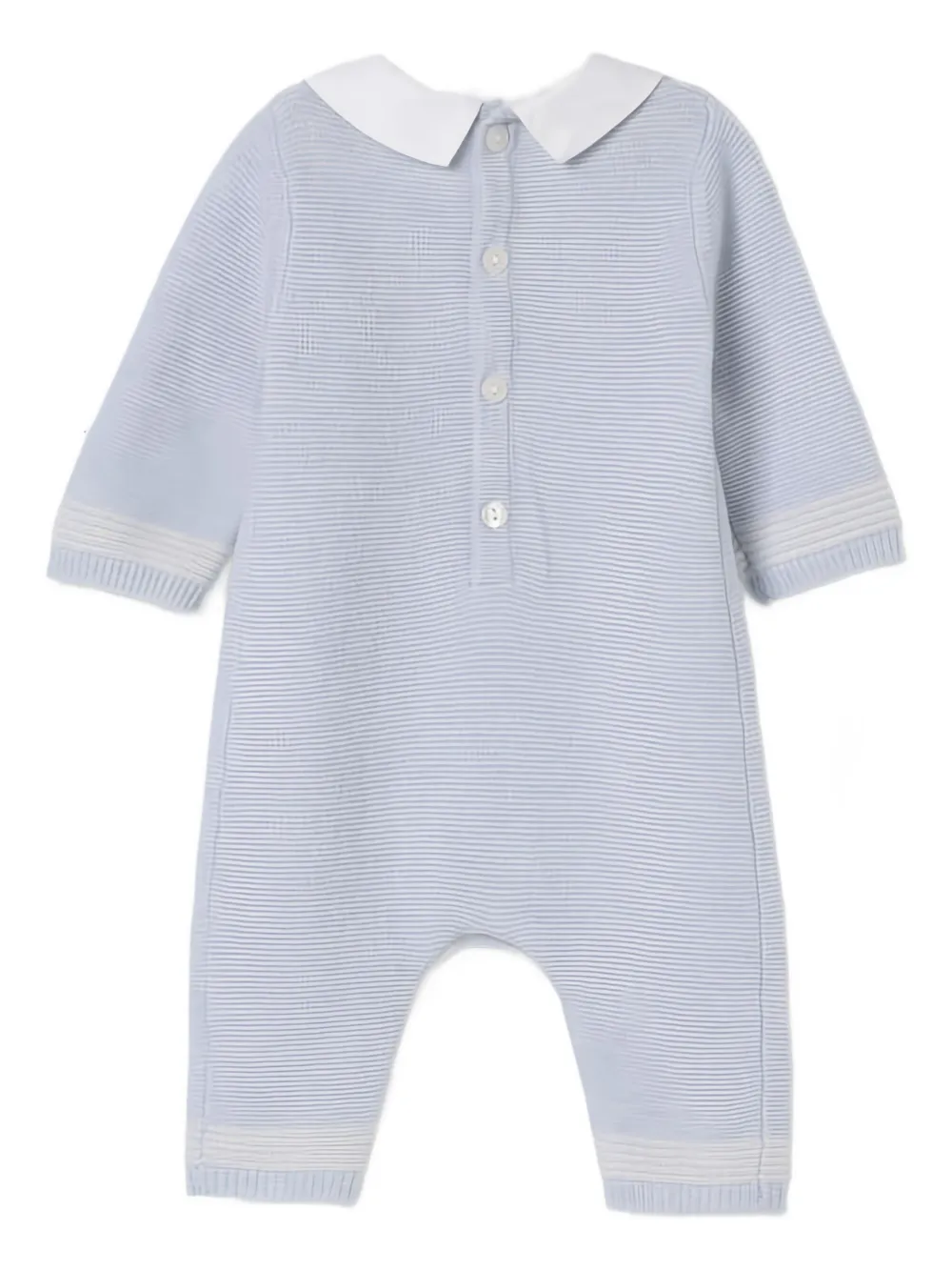 Tartine Et Chocolat knitted collared romper - Blauw
