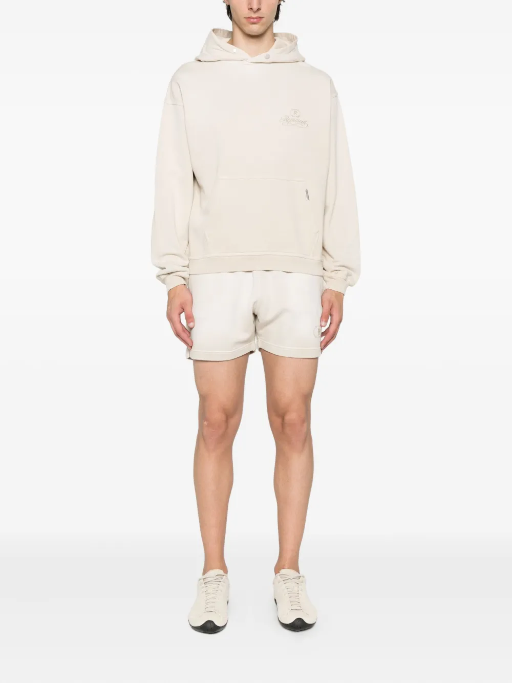Represent Grand Vintage hoodie met geborduurd logo Beige