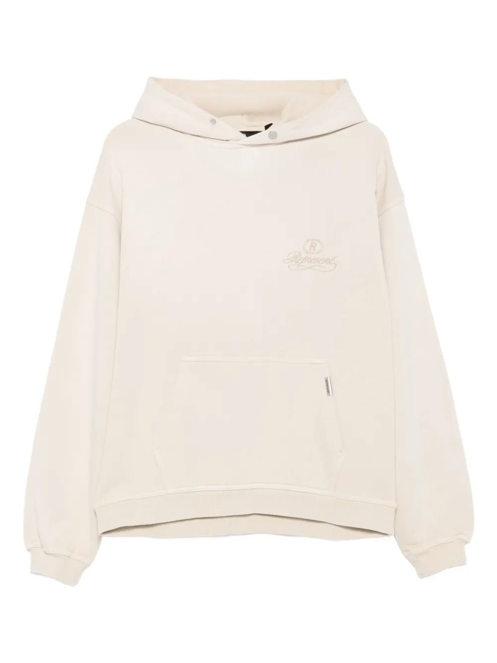 Represent Grand Vintage hoodie met geborduurd logo Beige
