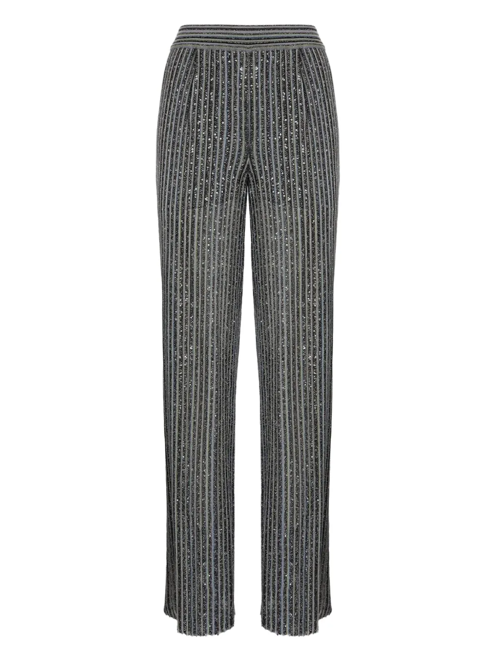 Missoni Gestreepte broek met pailletten Grijs