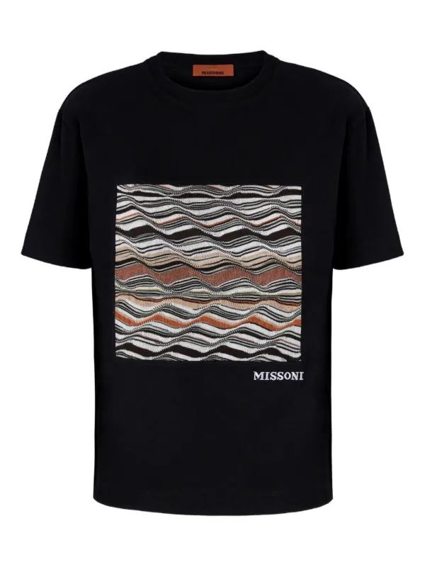 Missoni ウェーブパターン Tシャツ | ブラック | FARFETCH JP