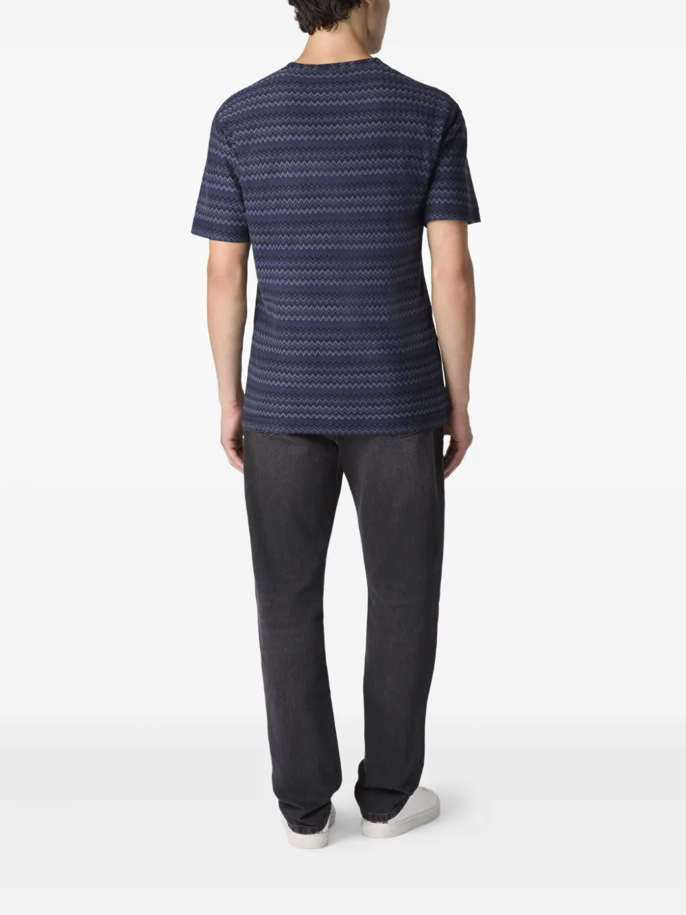 Missoni chevron-pattern T-shirt Blauw