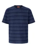 Missoni chevron-pattern T-shirt - Blue