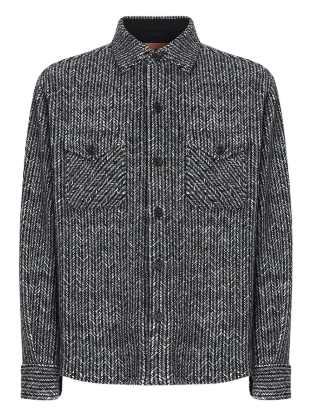 Missoni herringbone-pattern shirt | Grey | Image 1