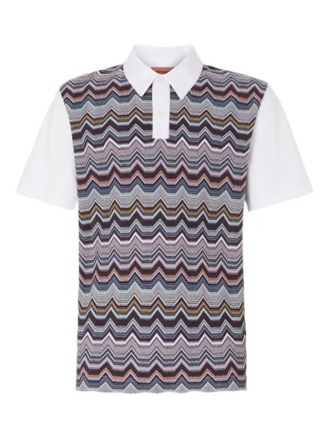 Missoni chevron-pattern polo shirt