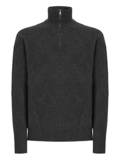 Pull zippé à motif chevron - Missoni - Modalova