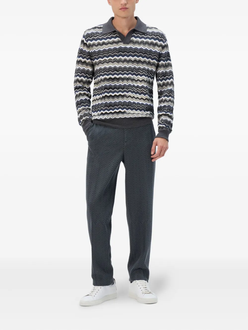Missoni chevron-pattern polo shirt | Image 2