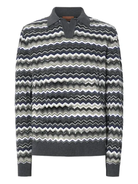 Missoni camisa  tipo polo con motivo chevron